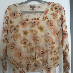 Vintage Floral Print Women's Top